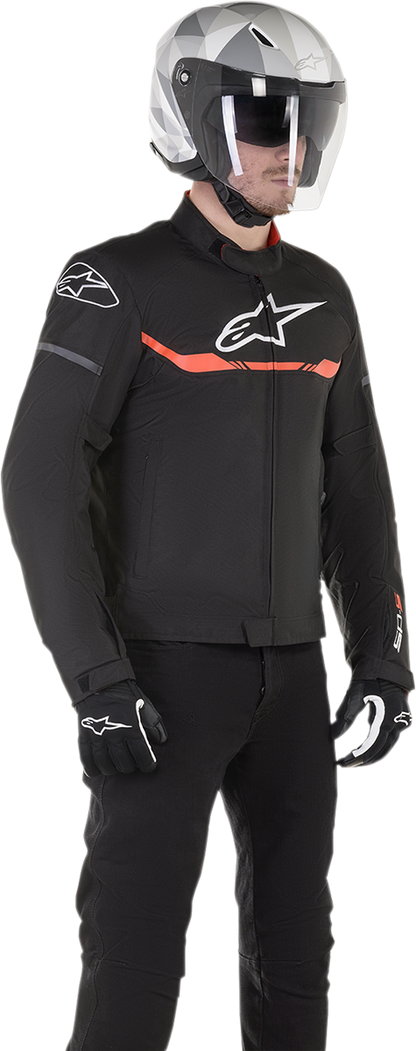 ALPINESTARS T-SP S Waterproof Jacket - Black/Red Fluo - Small 3200120-1030-S