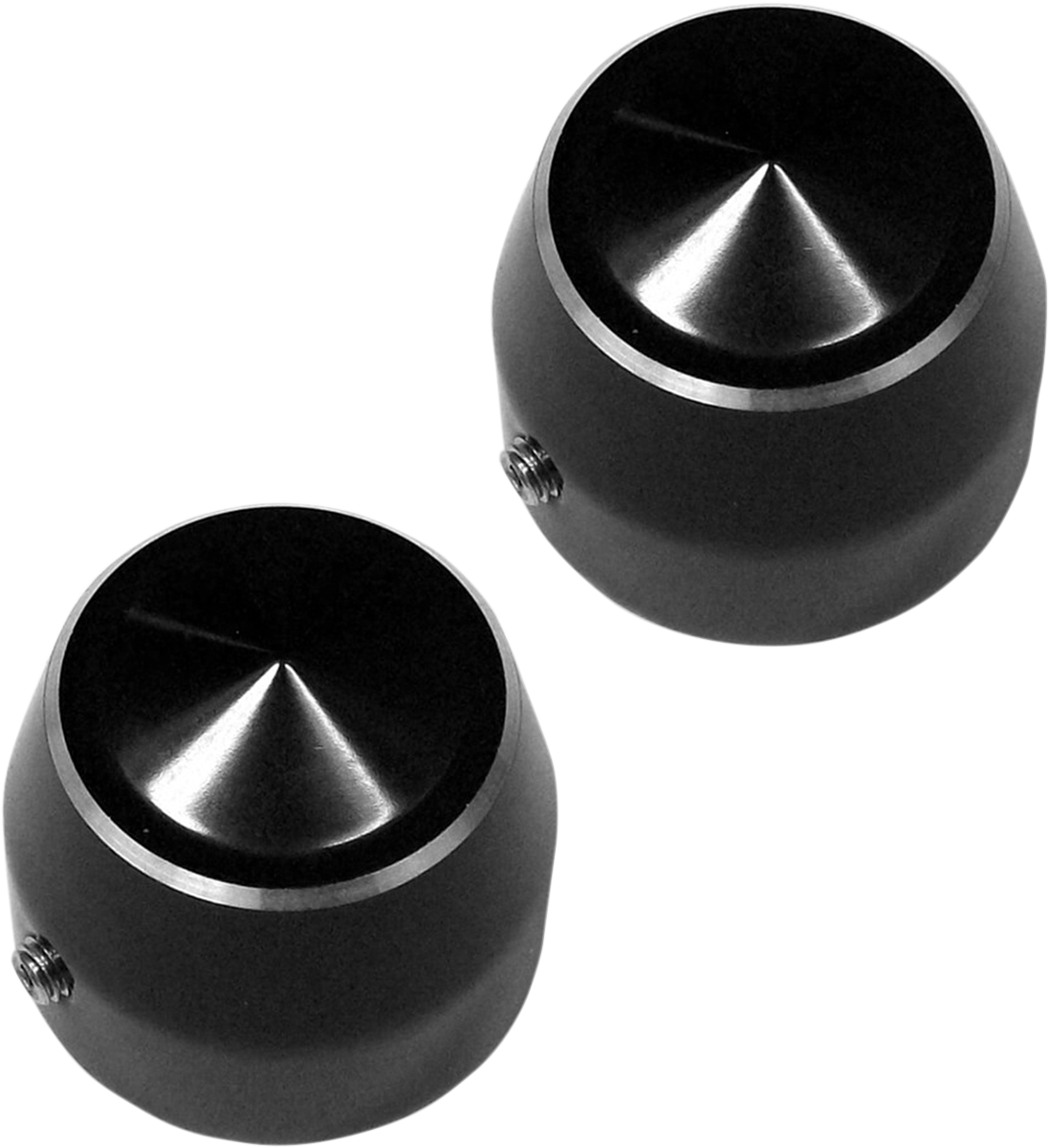 ACCUTRONIX Axle Caps - Elite - Black - 1" - Pair TAC101-EN