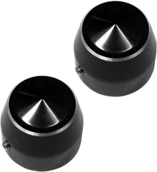 ACCUTRONIX Axle Caps - Elite - Black - 25 mm - Pair TAC102-EN