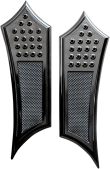 ACCUTRONIX Front Floorboards - Extended - Black - Drilled - Instigator - Chief FBF91-DIB