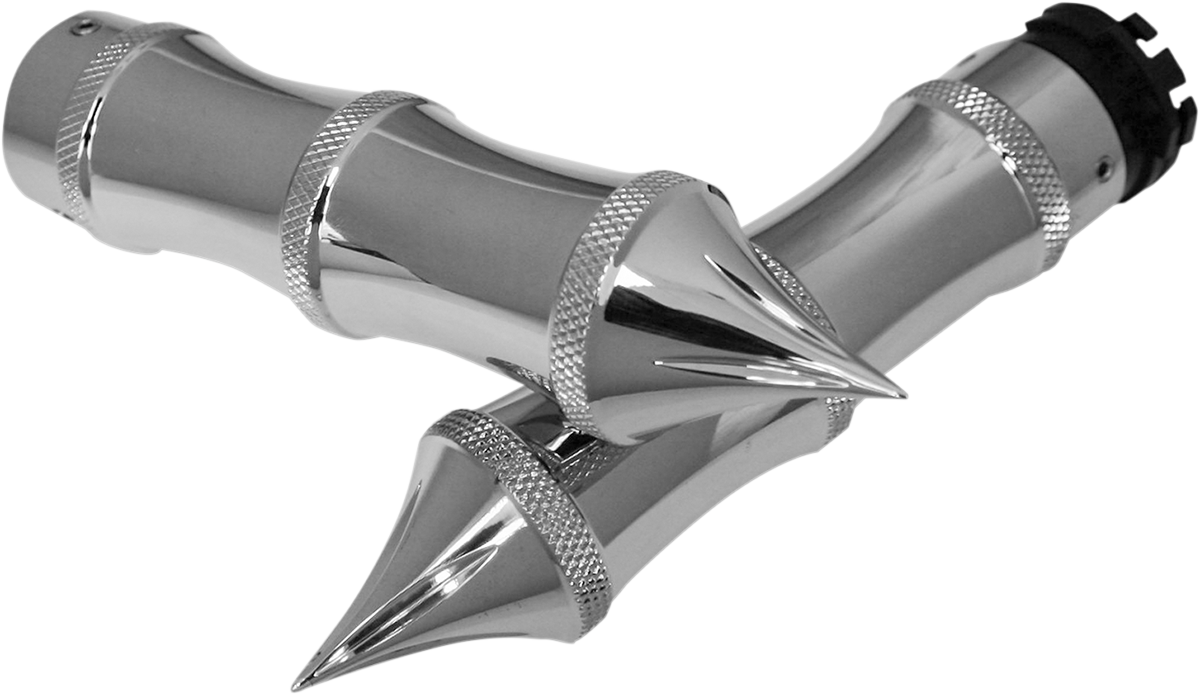 ACCUTRONIX Custom Grips - Tribal - Cable - Chrome GR100-LC