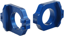 WORKS CONNECTION Elite Axle Block - Blue - Kawasaki/Suzuki 17-235
