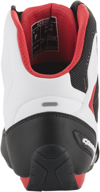 ALPINESTARS Faster-3 Rideknit® Shoes - Black/White/Red - US 11 / EU 44 2510319123-11