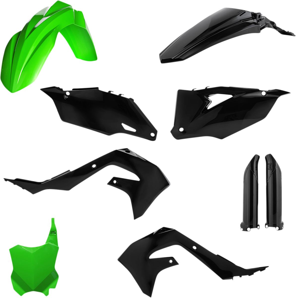 ACERBIS Full Body Kit - Green/Black - Kawasaki - KX '19-'24 2736291089