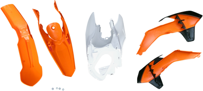 ACERBIS Standard Body Kit - '14 OEM Orange/White - KTM - SX/XC '13-'16 2314313914