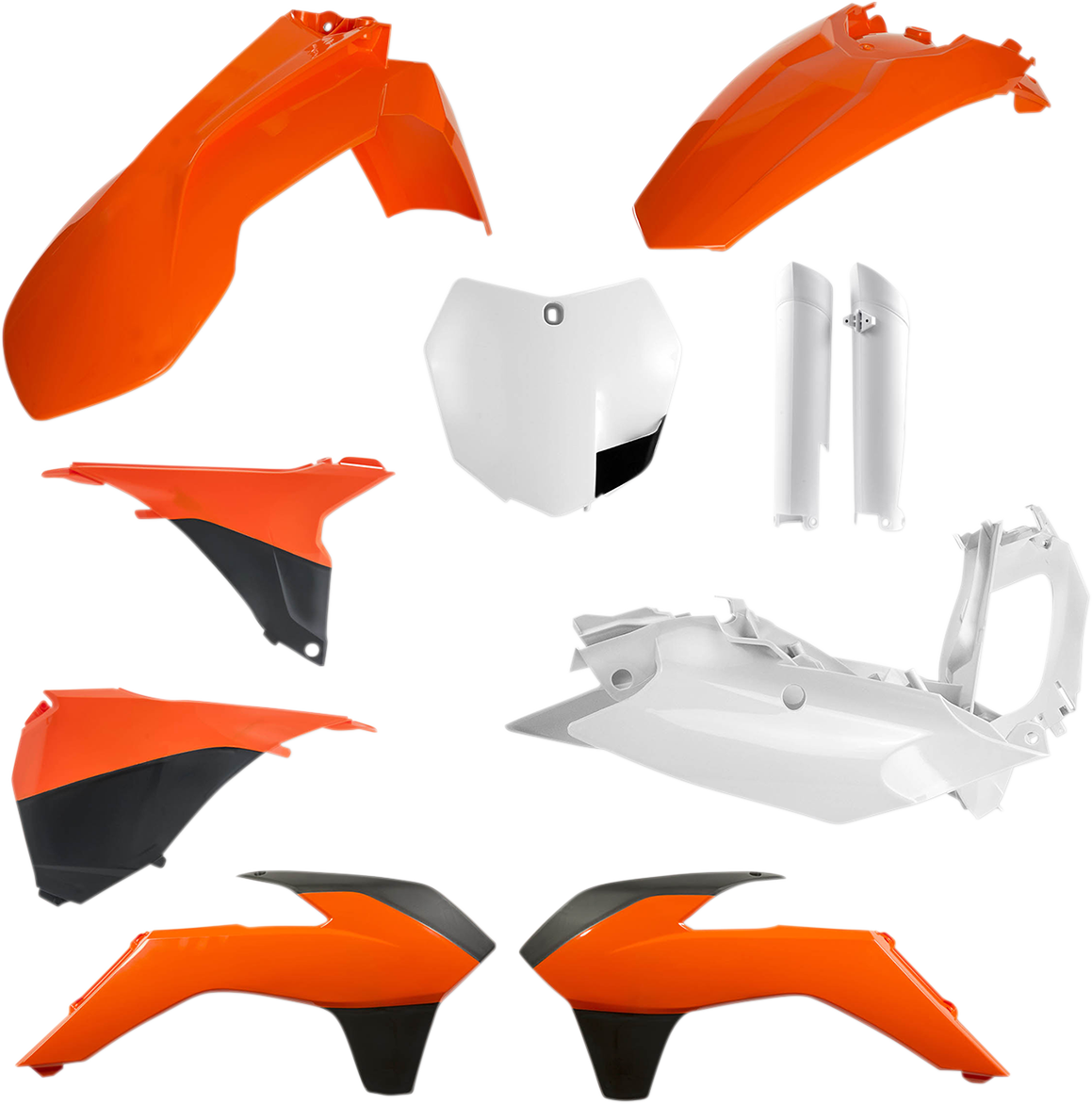 ACERBIS Full Body Kit - '16 OEM Orange/White/Black - KTM - SX/XC '13-'14 2449585226