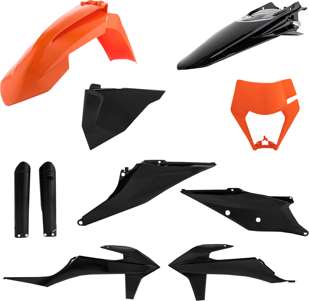 ACERBIS Full Body Kit - '16 OEM Black/Orange - KTM - EX/XC '20-'23 2791545225