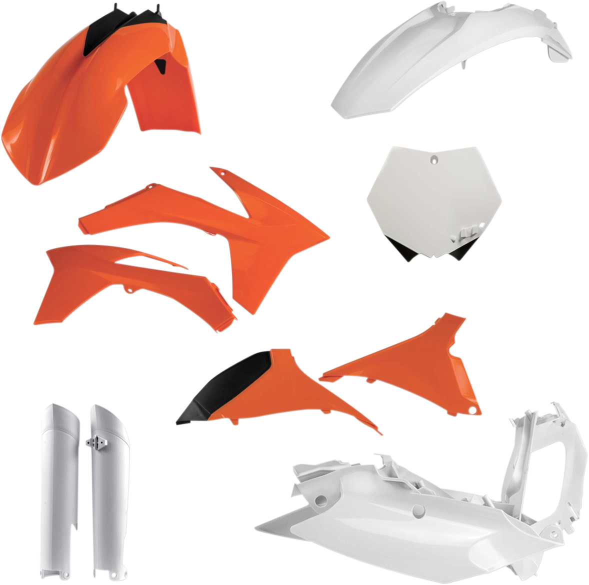 ACERBIS Full Body Kit - '12 OEM Orange/White/Black - KTM - SX/XC '11-'12 2205283593