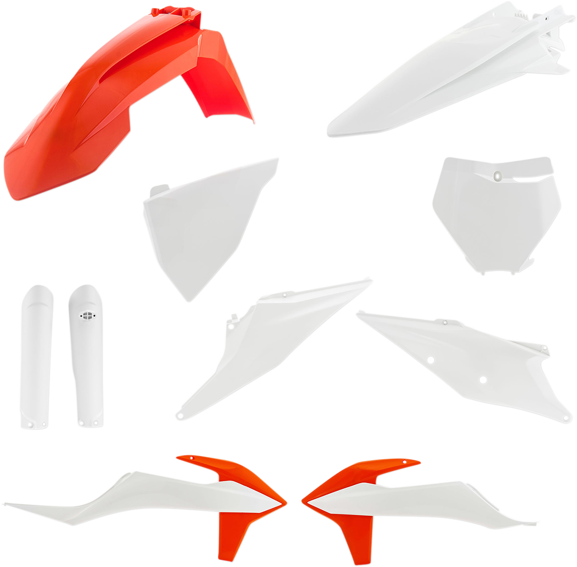 ACERBIS Full Body Kit - '19 OEM Orange/White - KTM - SX/XC '19-'22 2726496345