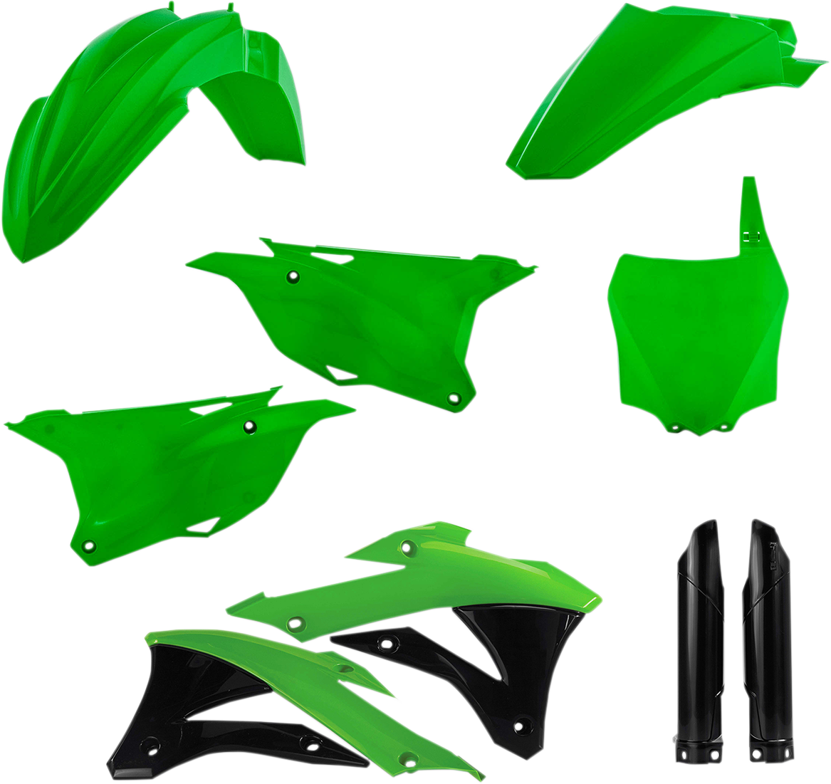 ACERBIS Full Body Kit - '20 OEM Green/Black - Kawasaki - KX '14-'21 2374116812