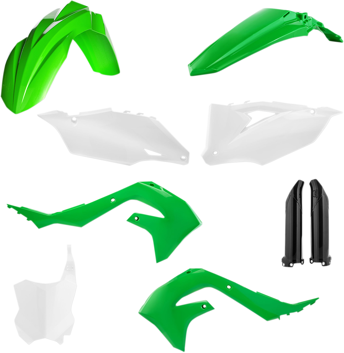ACERBIS Full Body Kit - '20-'21 OEM Green/White/Black - Kawasaki - KX '19-'24 2736296812
