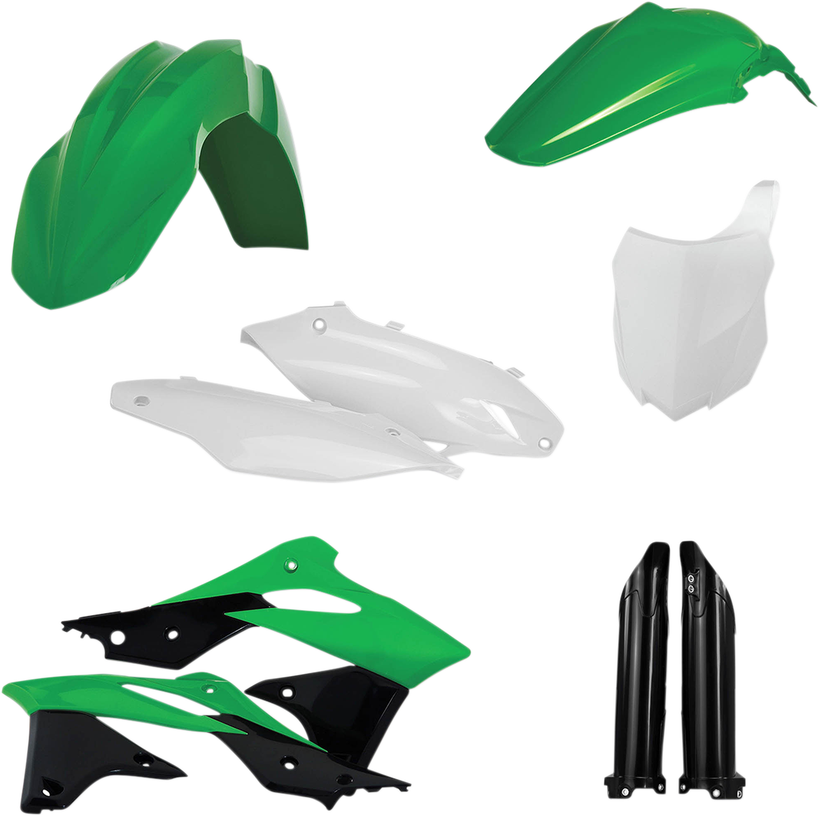 ACERBIS Full Body Kit - '16 OEM Green/White/Black - Kawasaki - KX '13-'16 2314185135