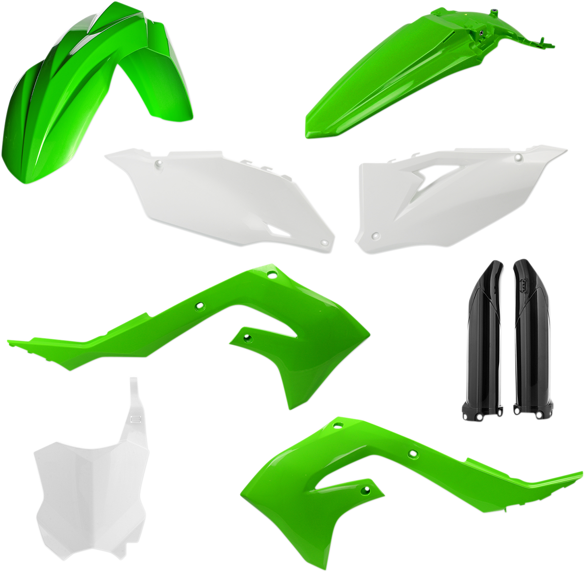 ACERBIS Full Body Kit - '19 OEM Green/White/Black - Kawasaki - KX '19-'24 2736296345