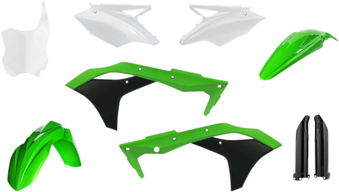 ACERBIS Full Body Kit - '17 OEM Green/Black/White - Kawasaki - KX '17 2630635569