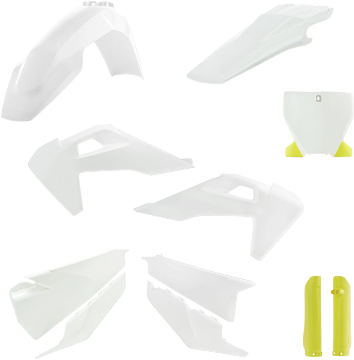 ACERBIS Full Body Kit - '19 OEM White/Yellow - Husqvarna - FC/FX/TC/TX '19-'22 2726556345