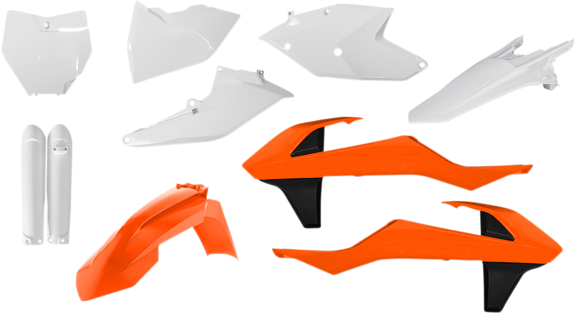 ACERBIS Full Body Kit - '16 OEM Orange/White/Black - KTM - SX/XC '16-'18 2421065135