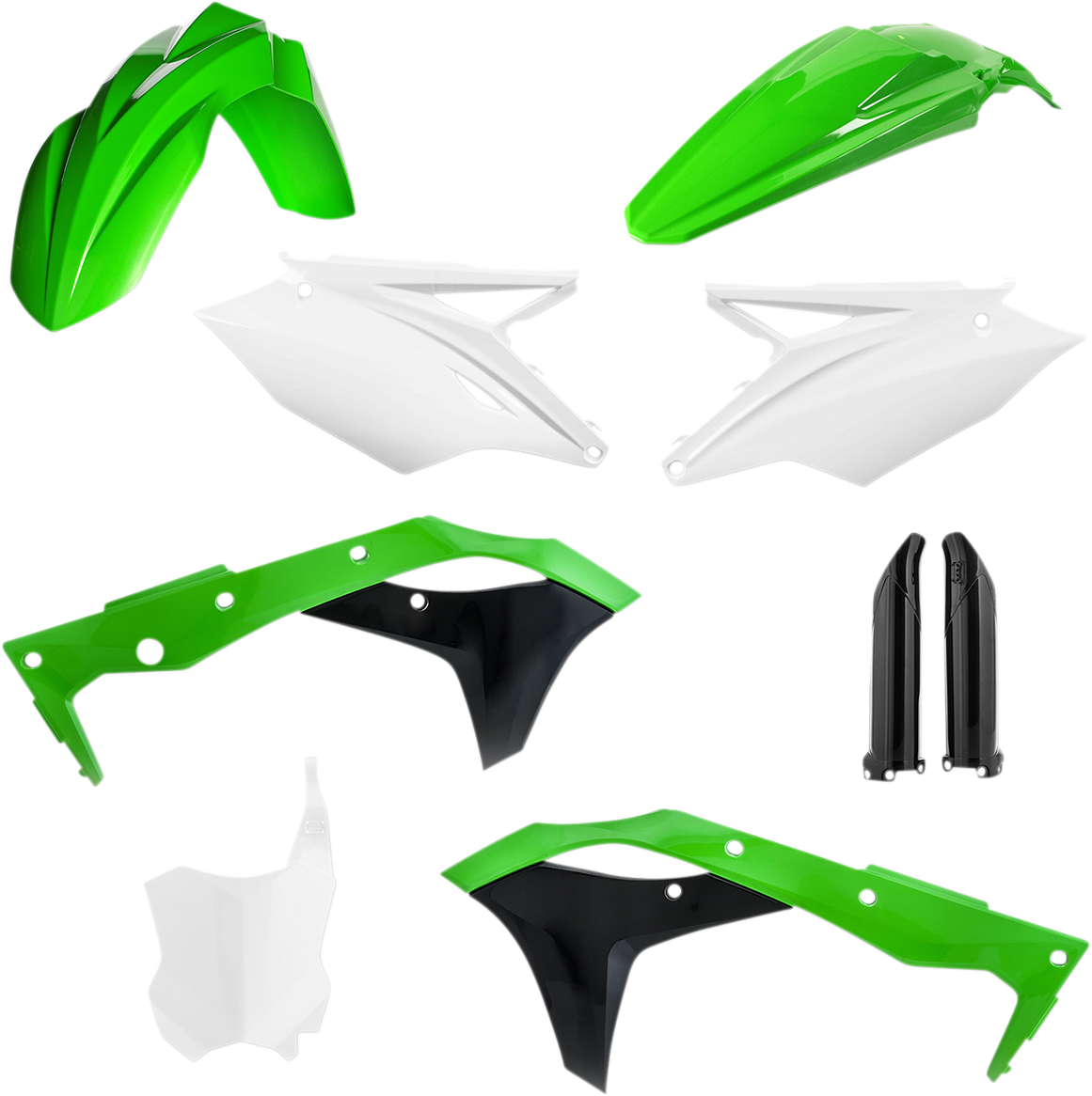 ACERBIS Full Body Kit - '20 OEM Green/White/Black - Kawasaki - KX '18-'20 2685826812