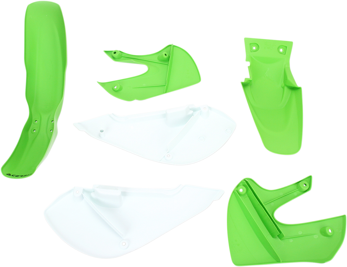 ACERBIS Standard Body Kit - '05 OEM Green/White - Kawasaki | Suzuki '00-'25 2041070206