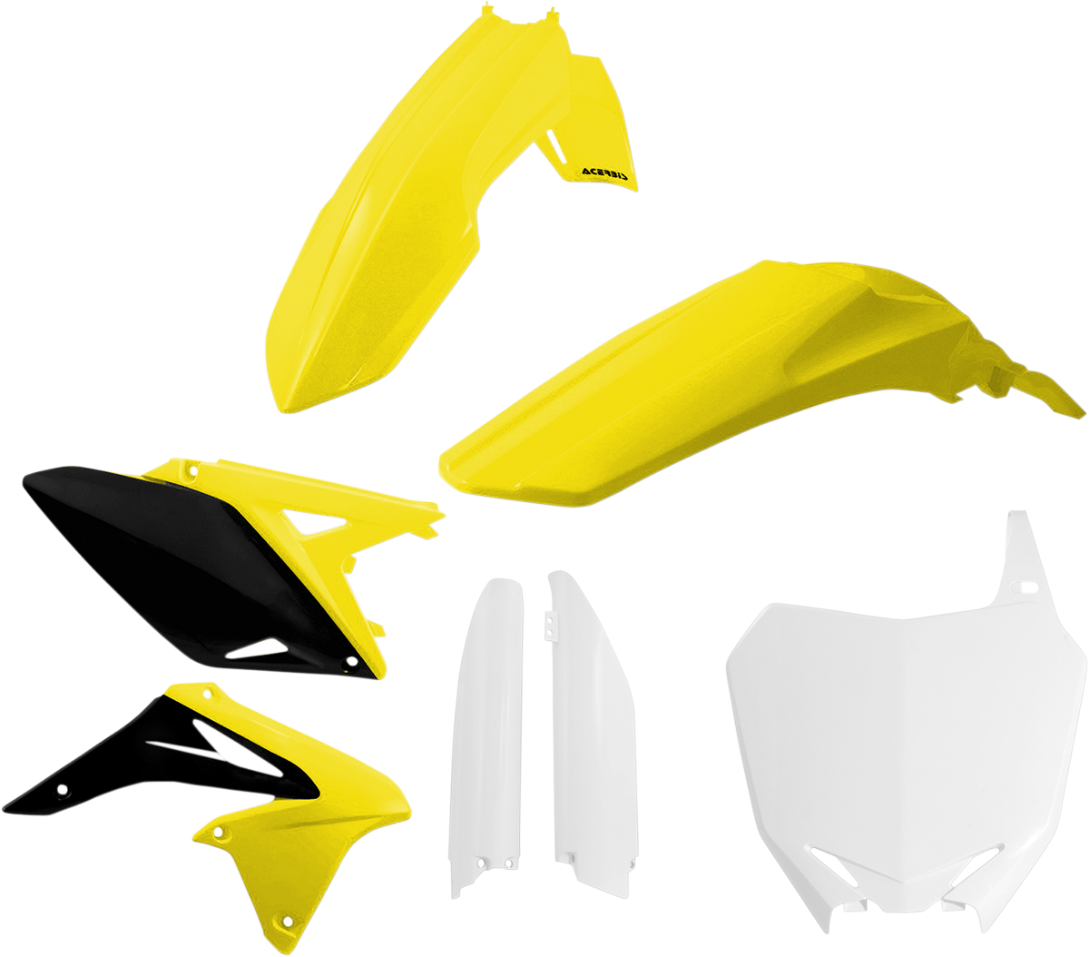 ACERBIS Full Body Kit - '14-'16 OEM Yellow/White/Black - Suzuki - RMZ '10-'18 2198034584