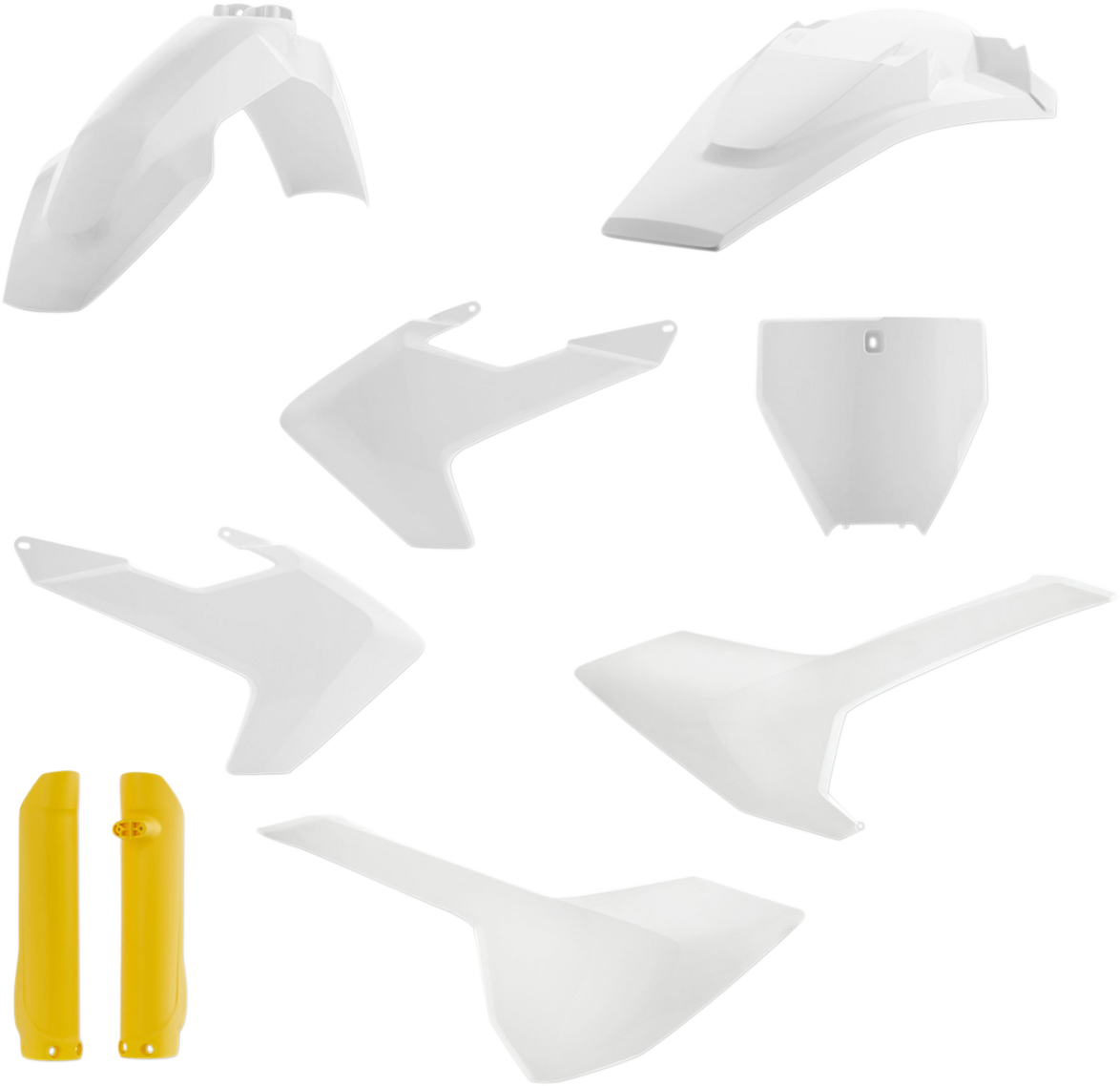 ACERBIS Full Body Kit - '18 OEM White/Yellow - Husqvarna - FC/FX/TC/TX '16-'18 2462605909