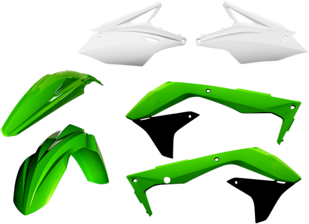 ACERBIS Standard Body Kit - '16 OEM Green/Black/White - Kawasaki - KX '16-'17 2449615135