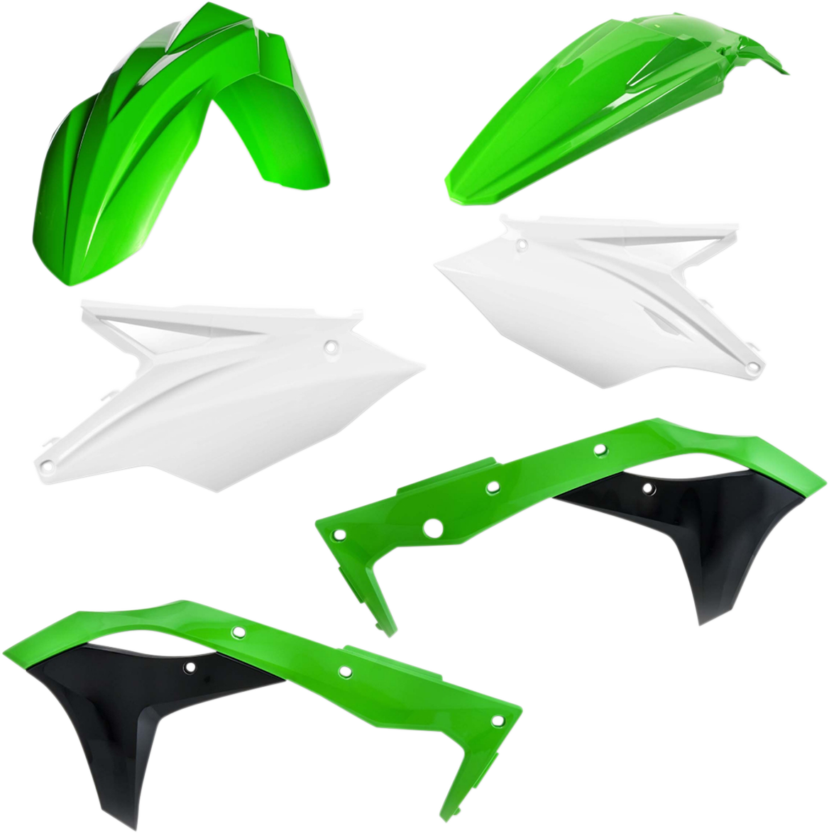 ACERBIS Standard Body Kit - '18 OEM Green/Black/White- Kawasaki - KX 18-'20 2685815909