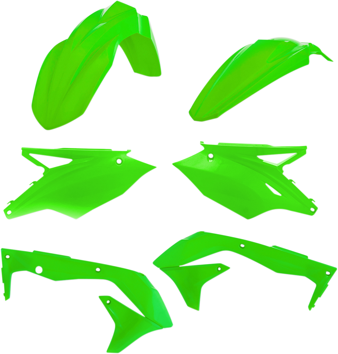 ACERBIS Standard Body Kit - Fluorescent Green - Kawasaki - KX '18 2685830235