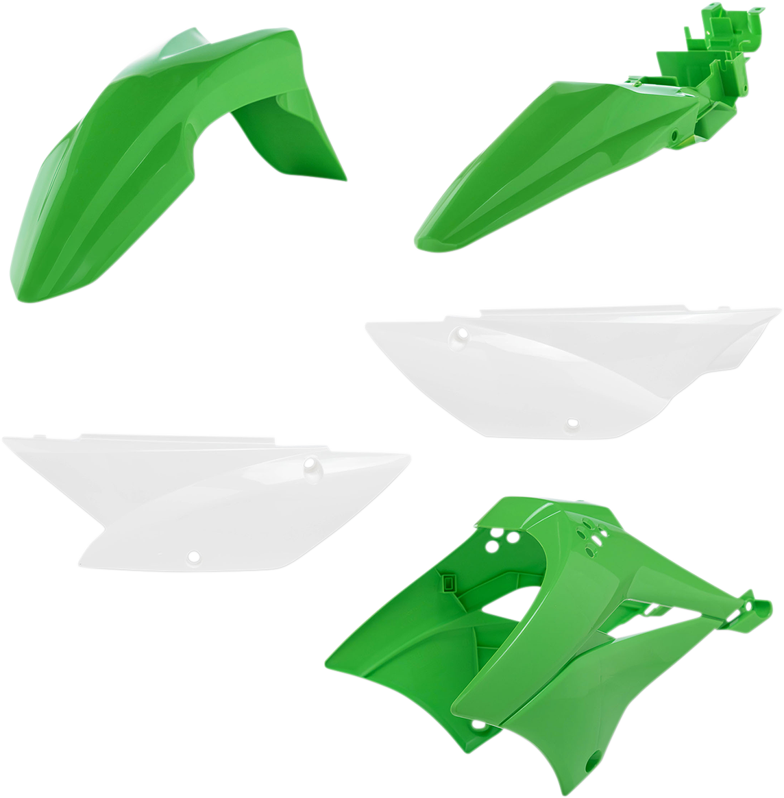 ACERBIS Standard Body Kit - '11-'22 OEM Green/White - Kawasaki - KLX '10-'20 2780500145