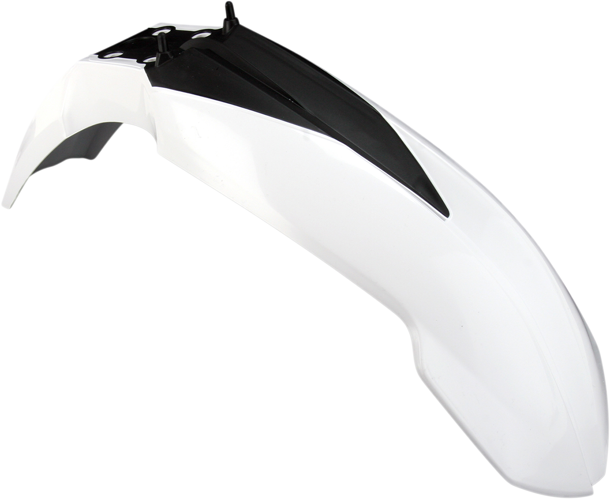 ACERBIS Front Fender - White/Black - KTM - EX/SX/XC '07-'13 2082010002