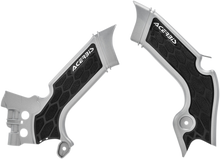 ACERBIS X-Grip Frame Guards - Silver/Black - KX 250/450 2742601015