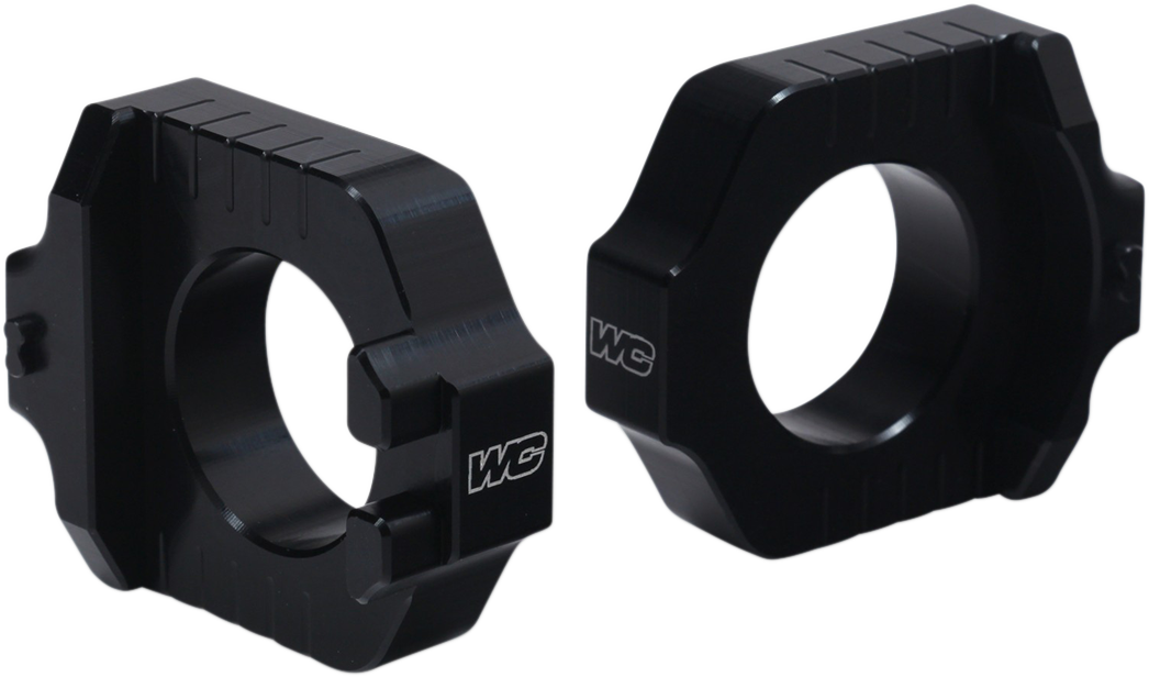 WORKS CONNECTION Elite Axle Block - Black - Yamaha 17-275