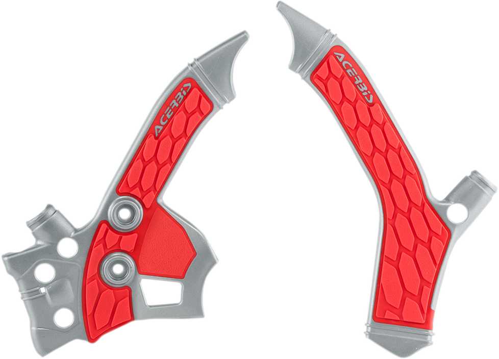 ACERBIS X-Grip Frame Guards - Silver/Red - CRF250L 2726851418