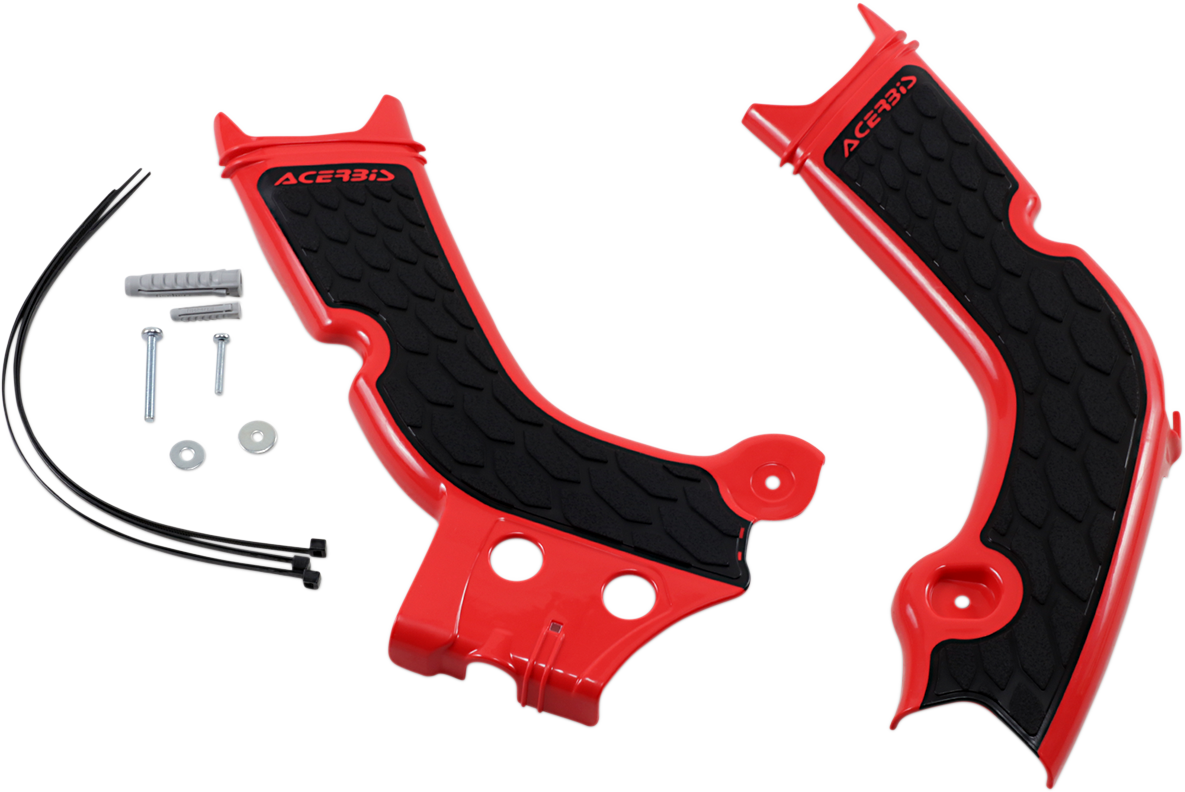 ACERBIS X-Grip Frame Guards - Red/Black - Honda 2736331018