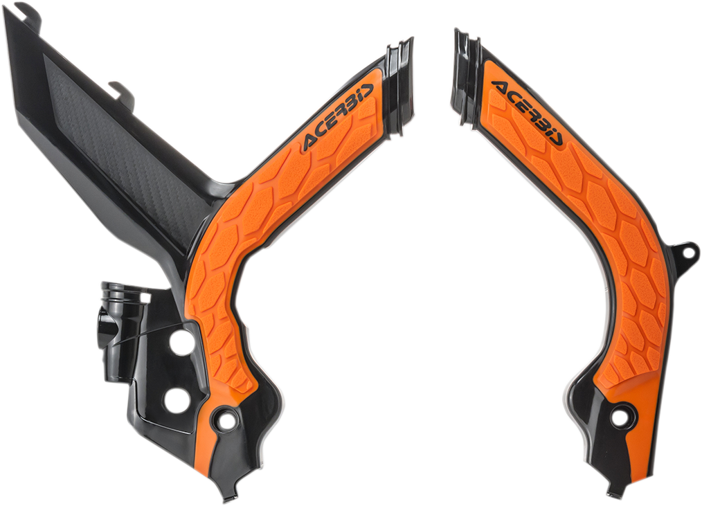 ACERBIS X-Grip Frame Guards - '16 OEM Orange/Black - KTM 2733445229