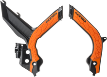 ACERBIS X-Grip Frame Guards - '16 OEM Orange/Black - KTM 2733445229