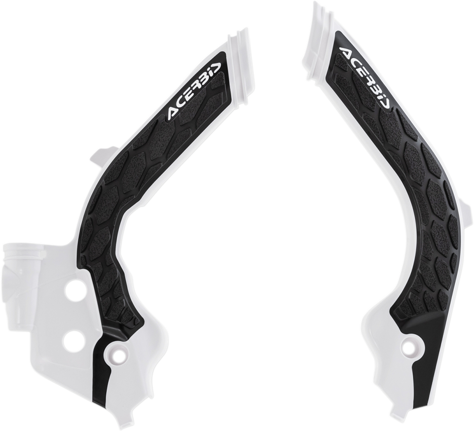ACERBIS X-Grip Frame Guards - White/Black - Gas Gas | Husqvarna 2733451035