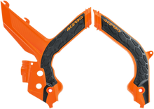ACERBIS X-Grip Frame Guards - '16 OEM Orange/Black - KTM 2783155225