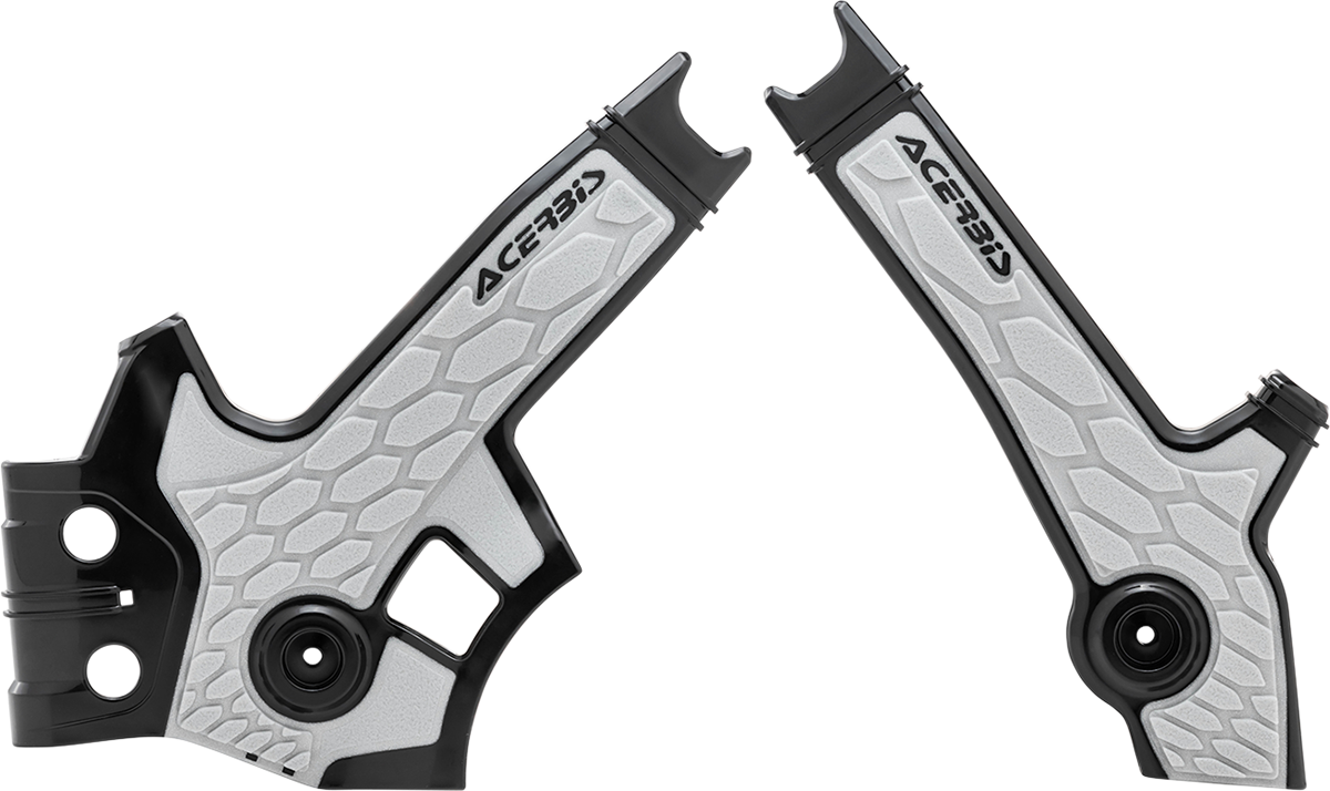ACERBIS X-Grip Frame Guards - Black/Silver - DR 650S/SE 2801931001