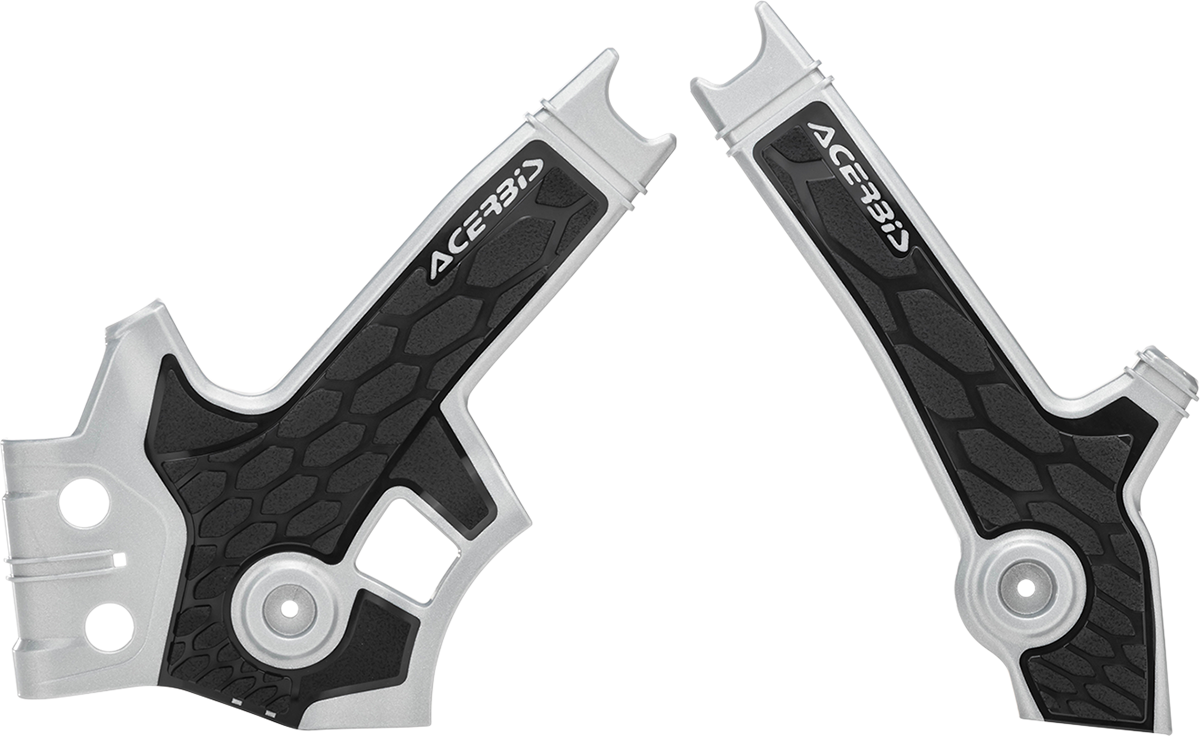 ACERBIS X-Grip Frame Guards - Silver/Black - DR 650S/SE 2801931019