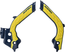 ACERBIS X-Grip Frame Guards - Black/Gray - Gas Gas | Husqvarna 2733451001