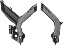 ACERBIS X-Grip Frame Guards - Black/Silver - KTM 2733441001