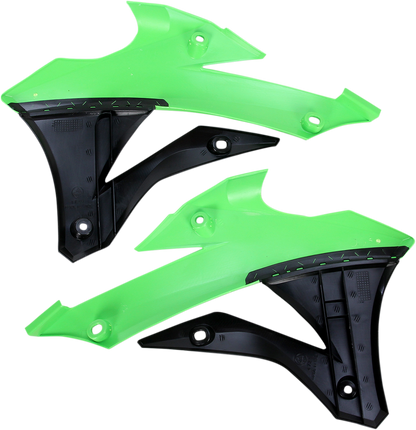 ACERBIS Radiator Shrouds - Green/Black 2374071089