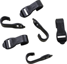 PARTS UNLIMITED Cover Hooks - Snowmobile - Black - 6 Pack LM-4003-0060
