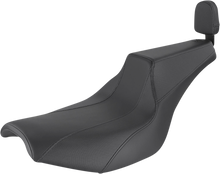 SADDLEMEN Seat - Signature Series - With Passenger Backrest Pad - Gripper - Black FD88209