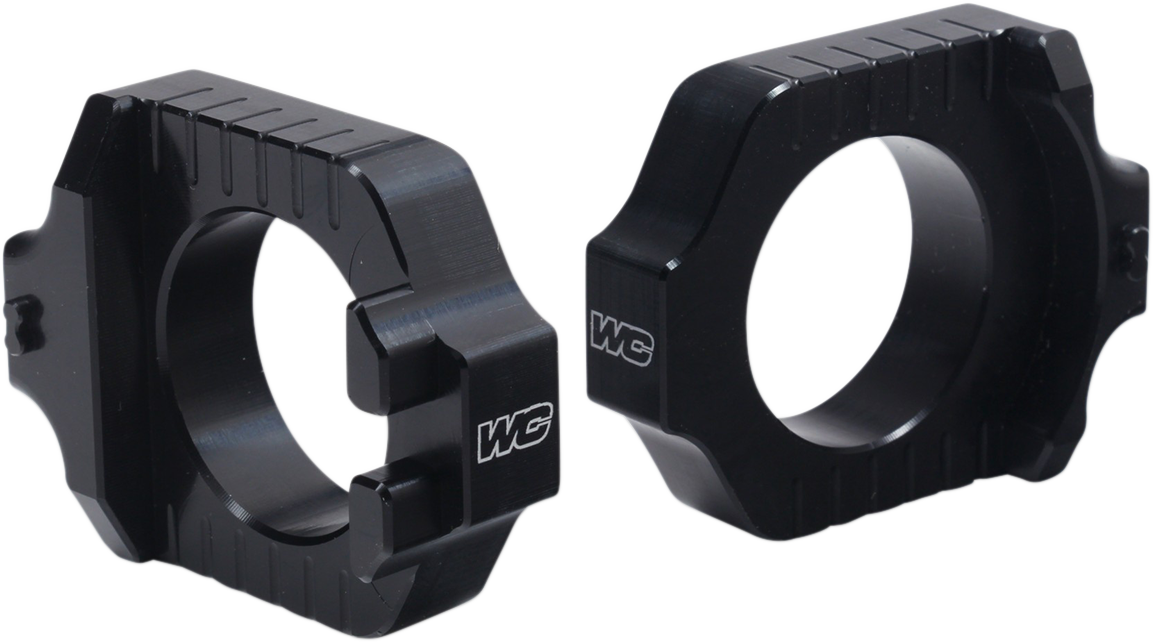 WORKS CONNECTION Elite Axle Block - Black - Yamaha 17-290