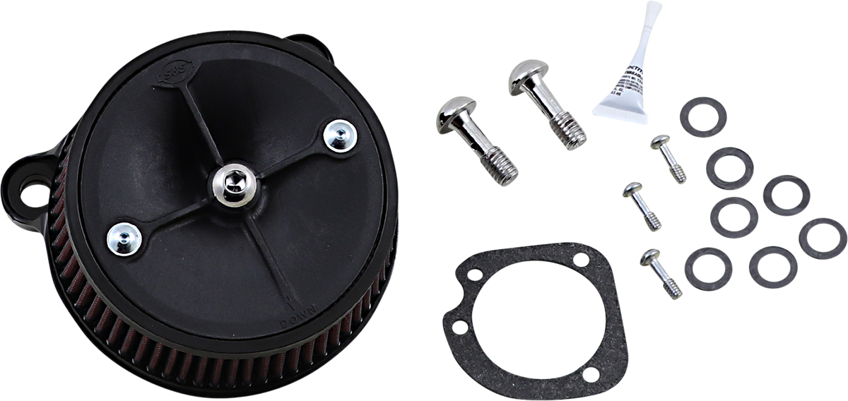 S&S CYCLE Super Stock™ Stealth Air Cleaner Kit - Black 170-0302E