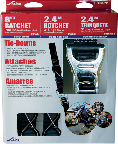 ANCRA Tie-Down - Heavy Duty - Black XR108-2P