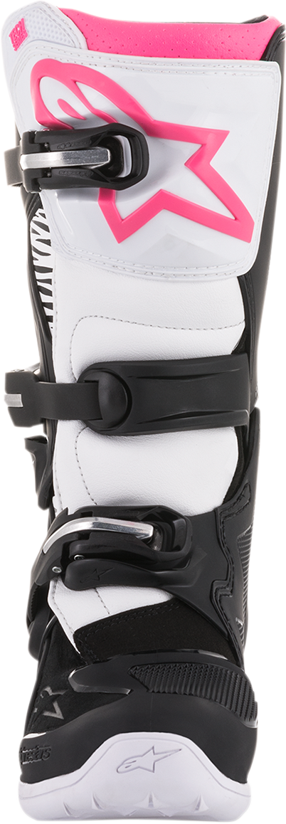 ALPINESTARS Stella Tech 3 Boots - Black/White/Pink - US 8 / EU 39 2013218-130-8