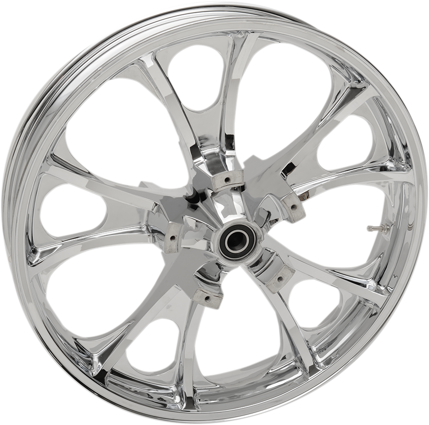 COASTAL MOTO Wheel - Largo 3D - Front - Dual Disc/without ABS - Chrome - 21x3.5 - '08+ FL 3D-LGO213CH