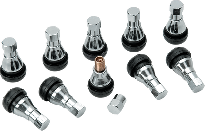DILL AIR CONTROLS Valve Stem - Pull-In - Black/Chrome TR-412WZS